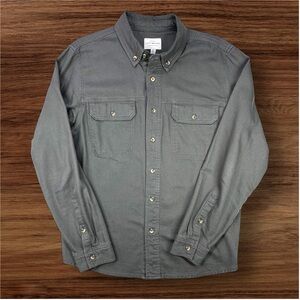 Lucky Brand Men’s Dark Green Casual Button Down Shirt. Size Lare